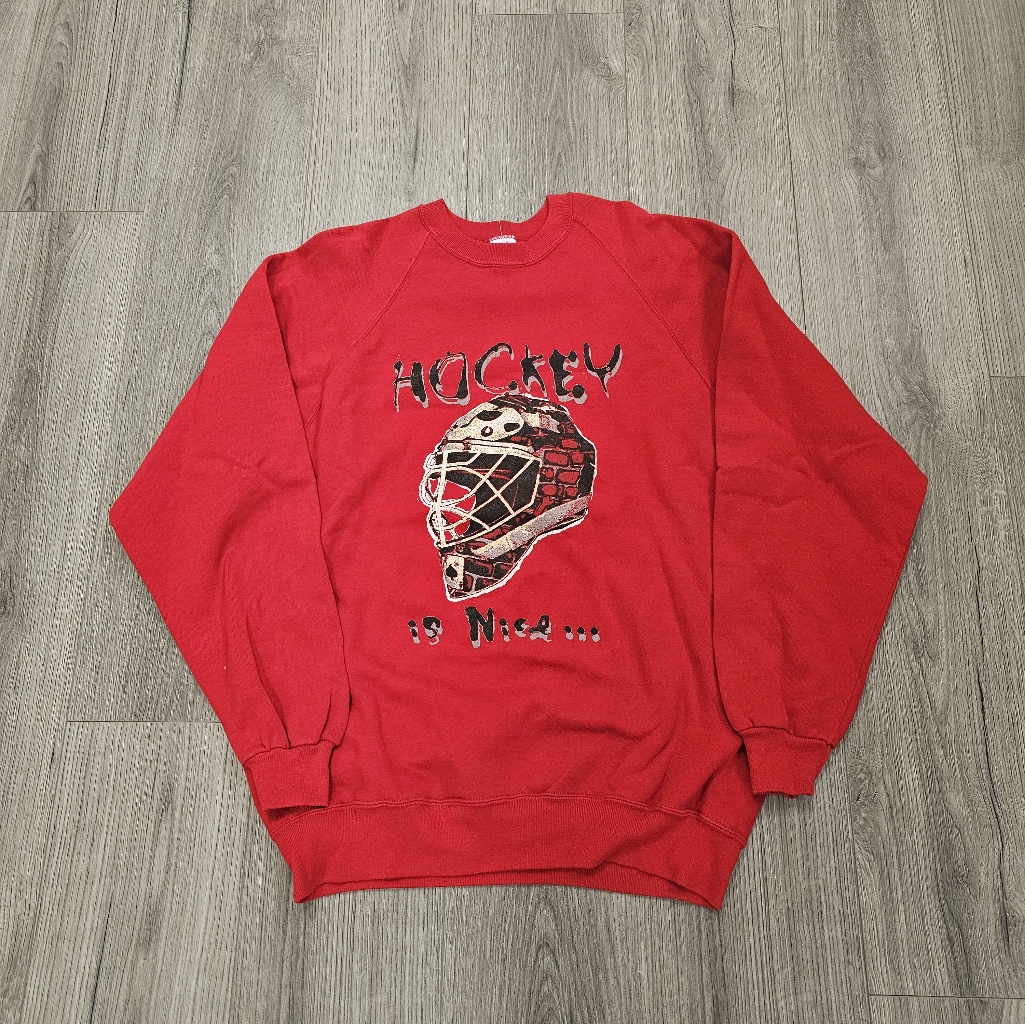 Vintage Nhl Playoffs Hockey Is Nice Crewneck Sweater Mens Size 2xl